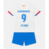 Barcelona Robert Lewandowski #9 Vieras Peliasu Lasten 2023-24 Lyhythihainen (+ Lyhyet housut)